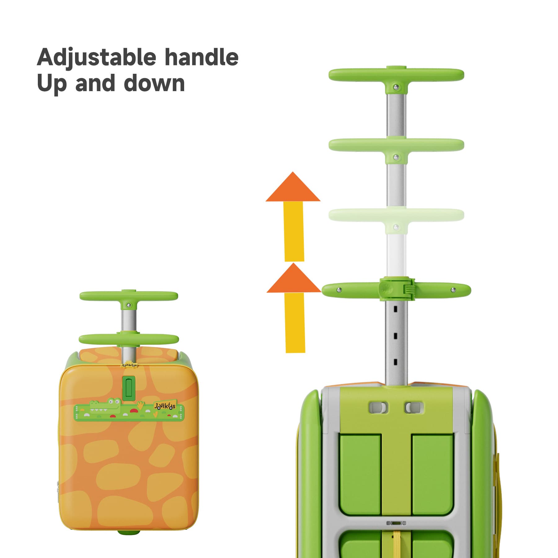 Jovikids JoyRide children's ride-on suitcase green, UK version