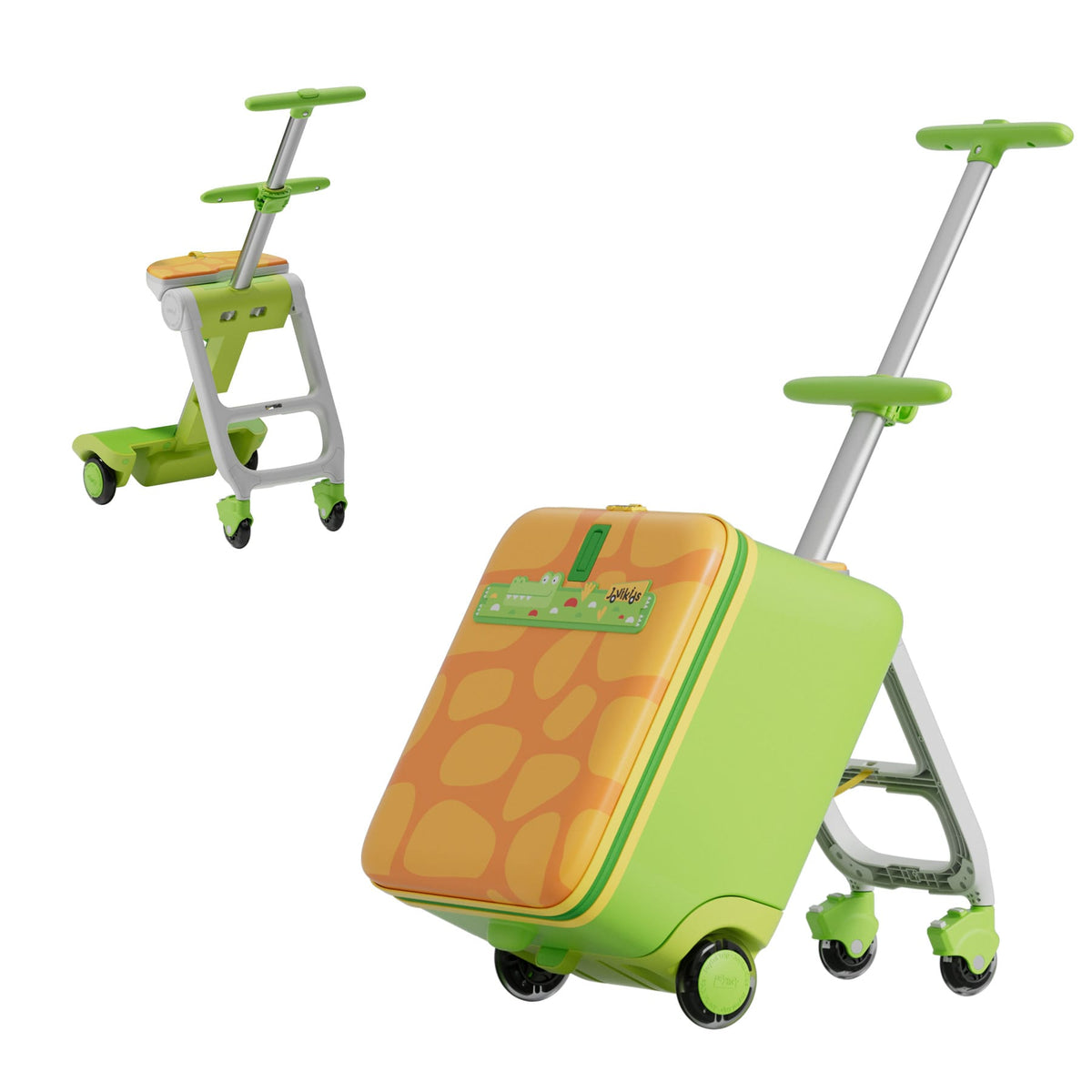 Jovikids JoyRide children's ride-on suitcase green, UK version