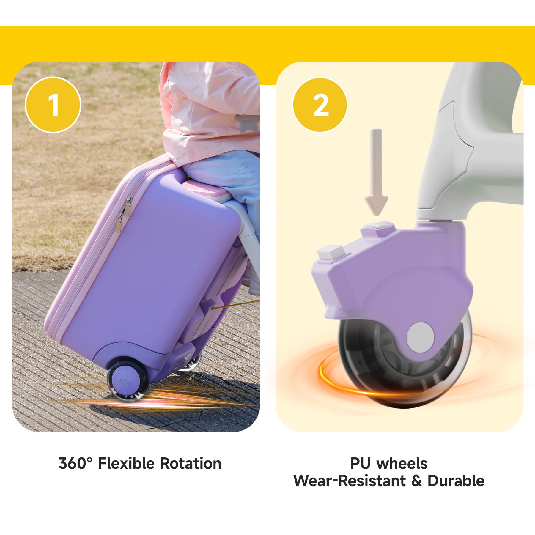Jovikids JoyRide 3-in-1 ride-on suitcase pink, UK version