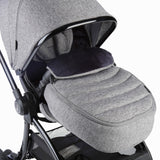 Junior Jones universal stroller footmuff in grey marl - British product