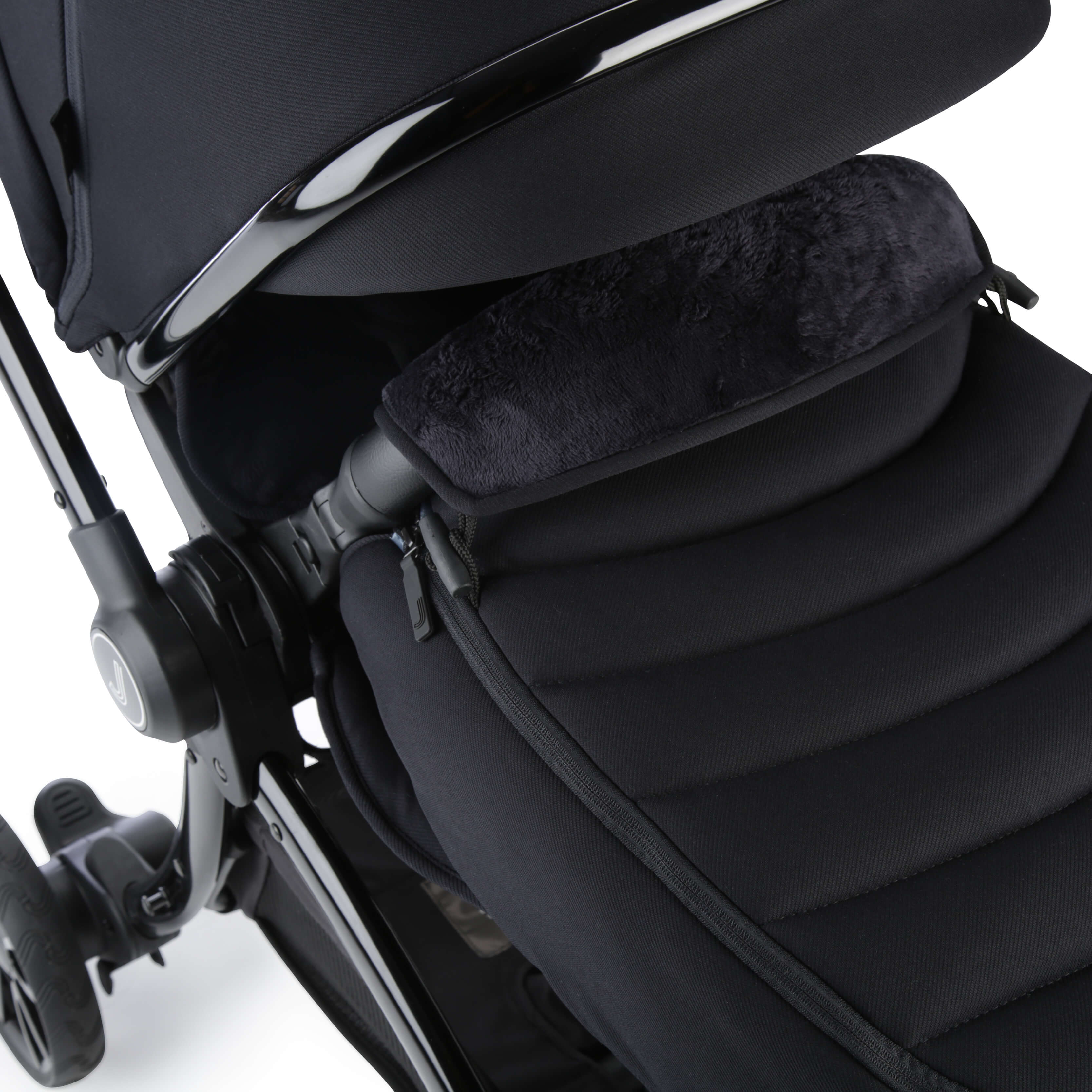 Junior Jones Aylo stroller footmuff Rich Black - British product