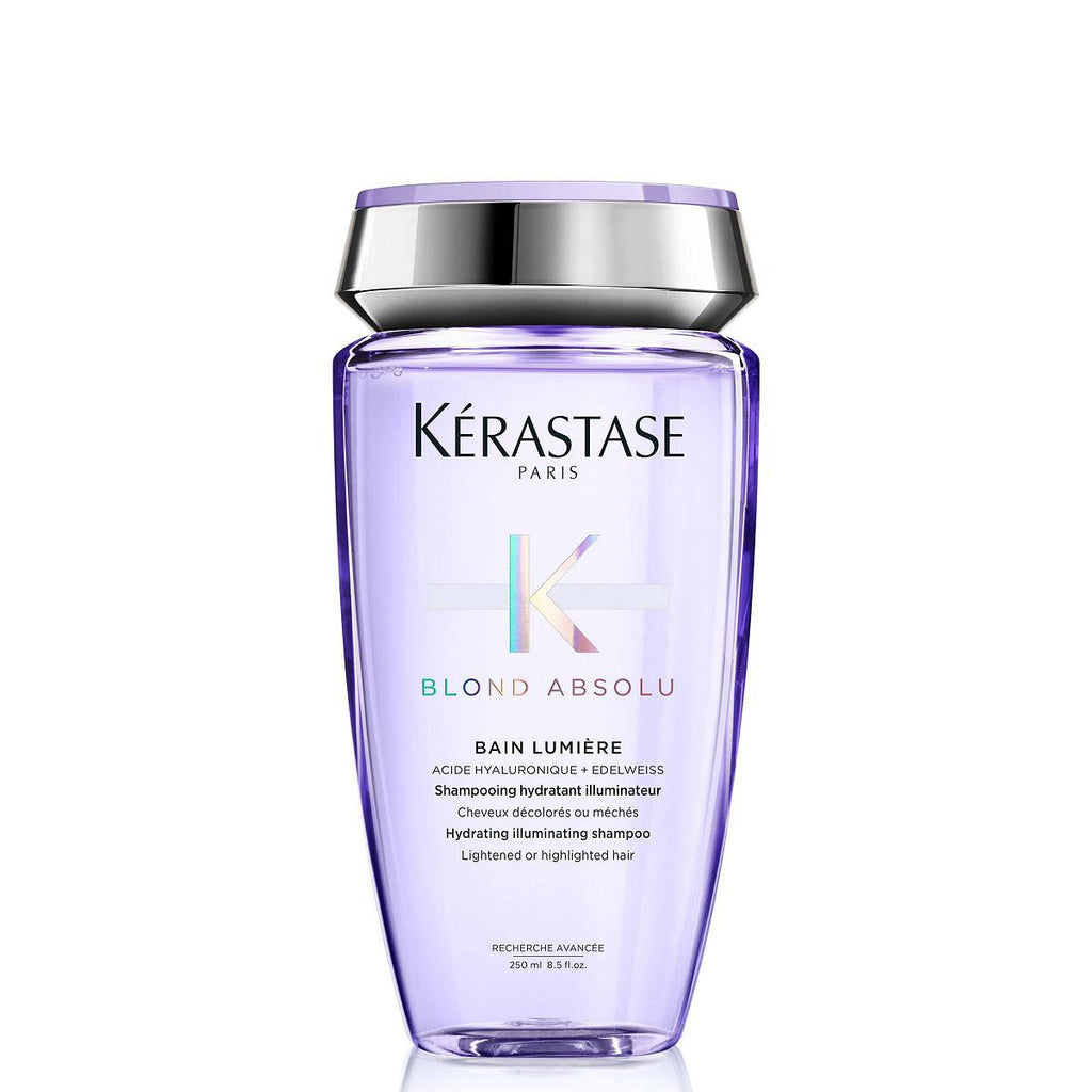 Kérastase Blond Absolu, Hydrating Illuminating Shampoo, For fremhevet og grått hår, Med Hyaluronsyre, Bain Lumiere 250ml