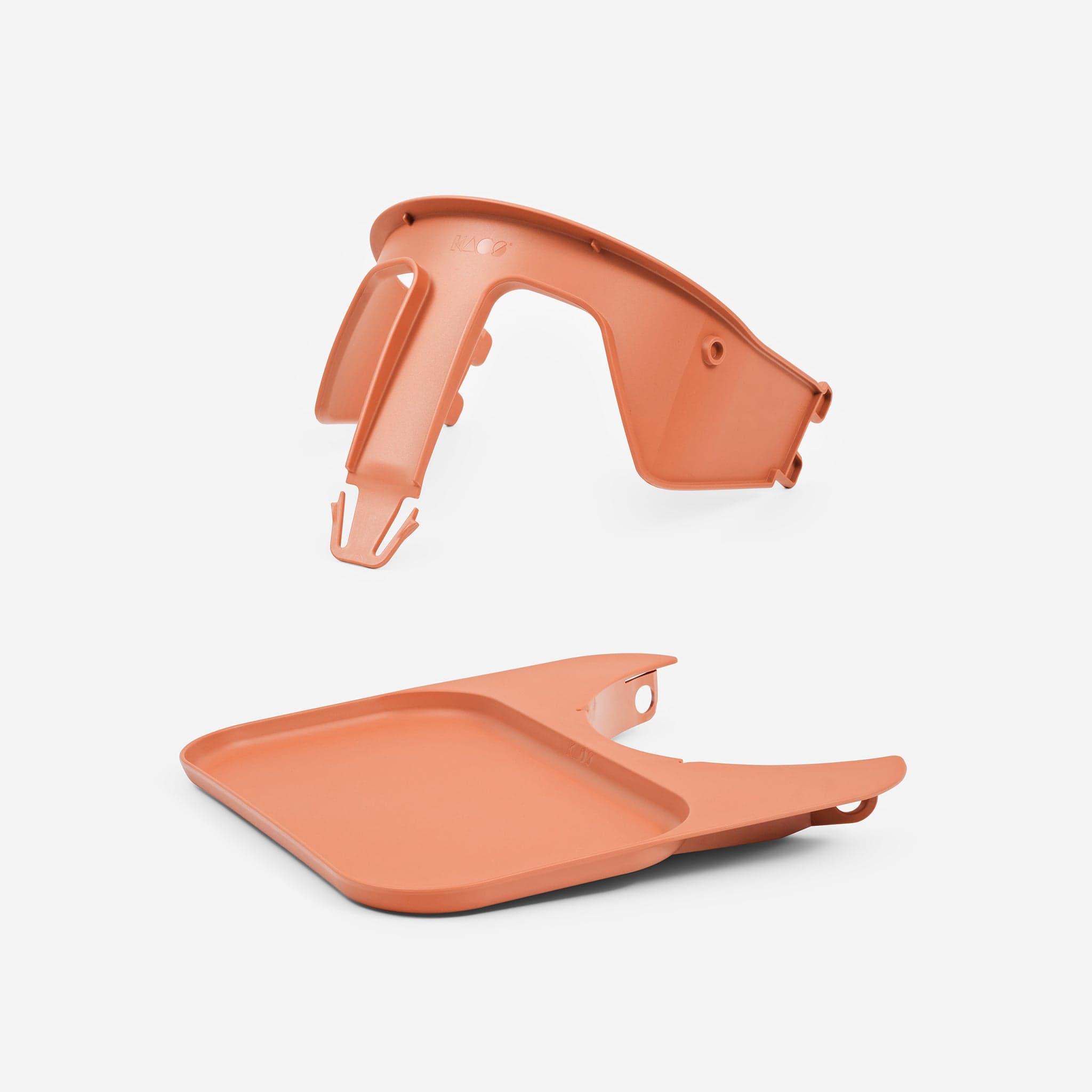 KAOS Klapp safety rail and tray terracotta pink (British brand)