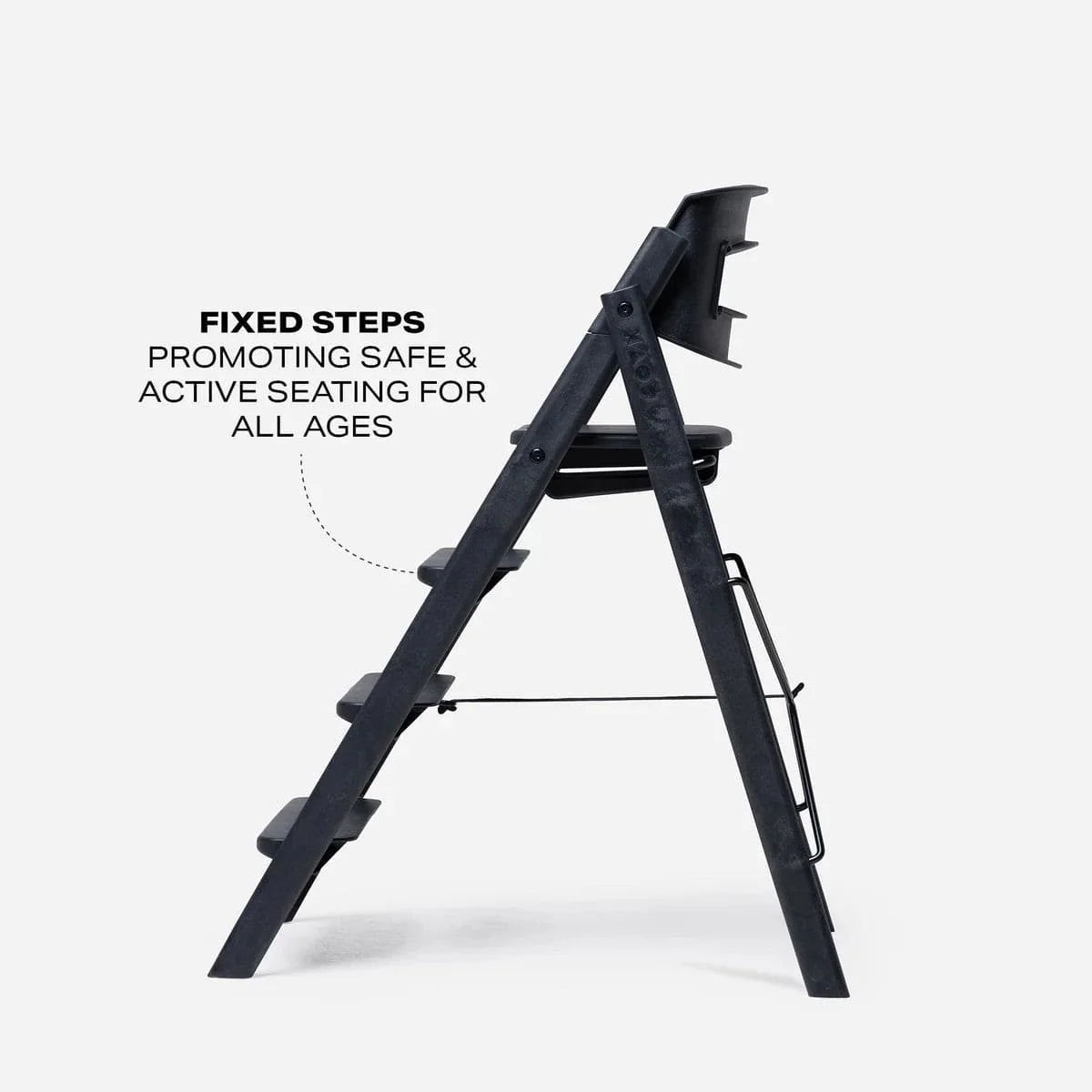 KAOS Klapp highchair Charcoal Black (British brand)