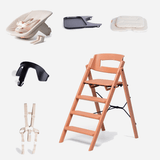 KAOS Klapp highchair complete bundle terracotta pink, UK version