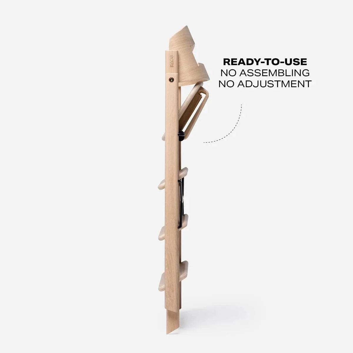 KAOS Klapp newborn highchair bundle in Majestic Oak, imported from the UK