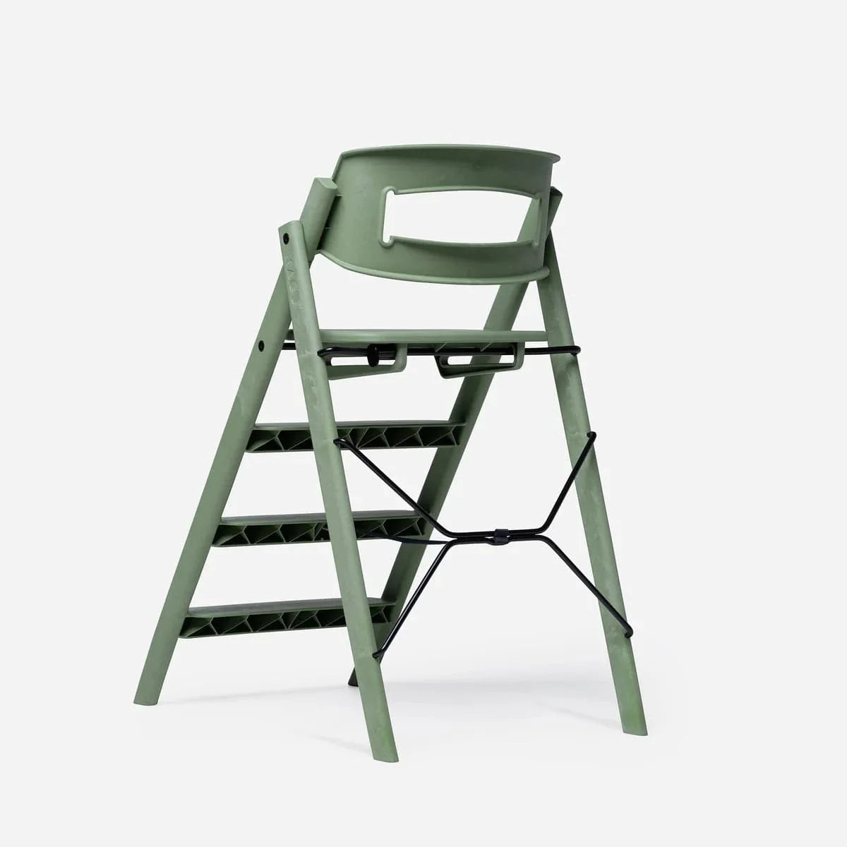 KAOS Klapp highchair bundle in Mineral Green, imported from the UK