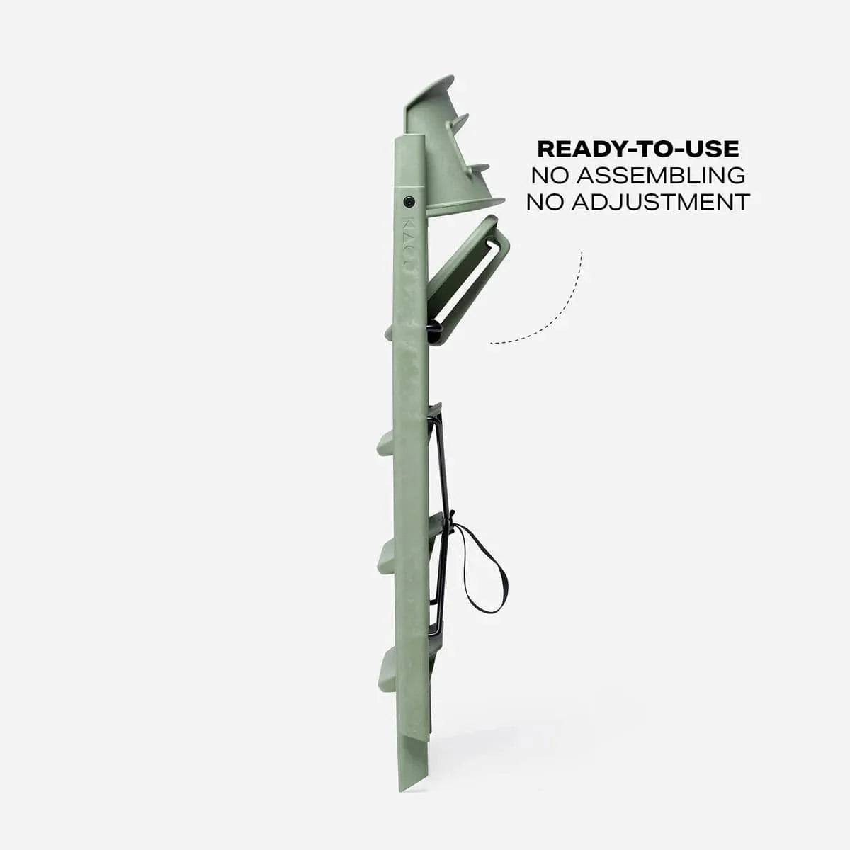 KAOS highchair Mineral Green, imported from the UK
