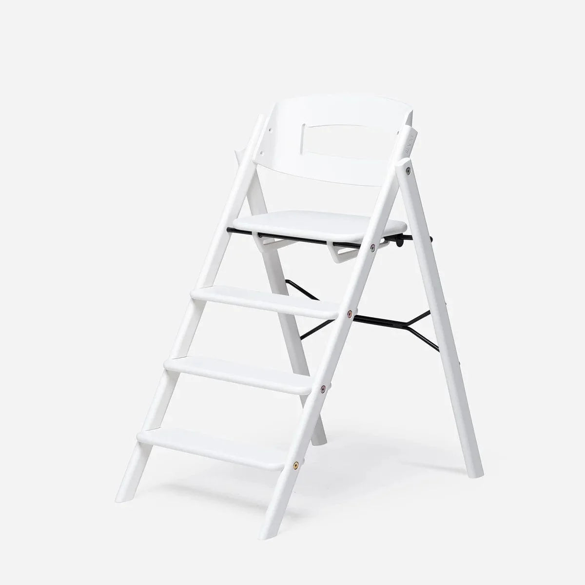 KAOS Klapp newborn seat and highchair bundle in smooth beech white - British product