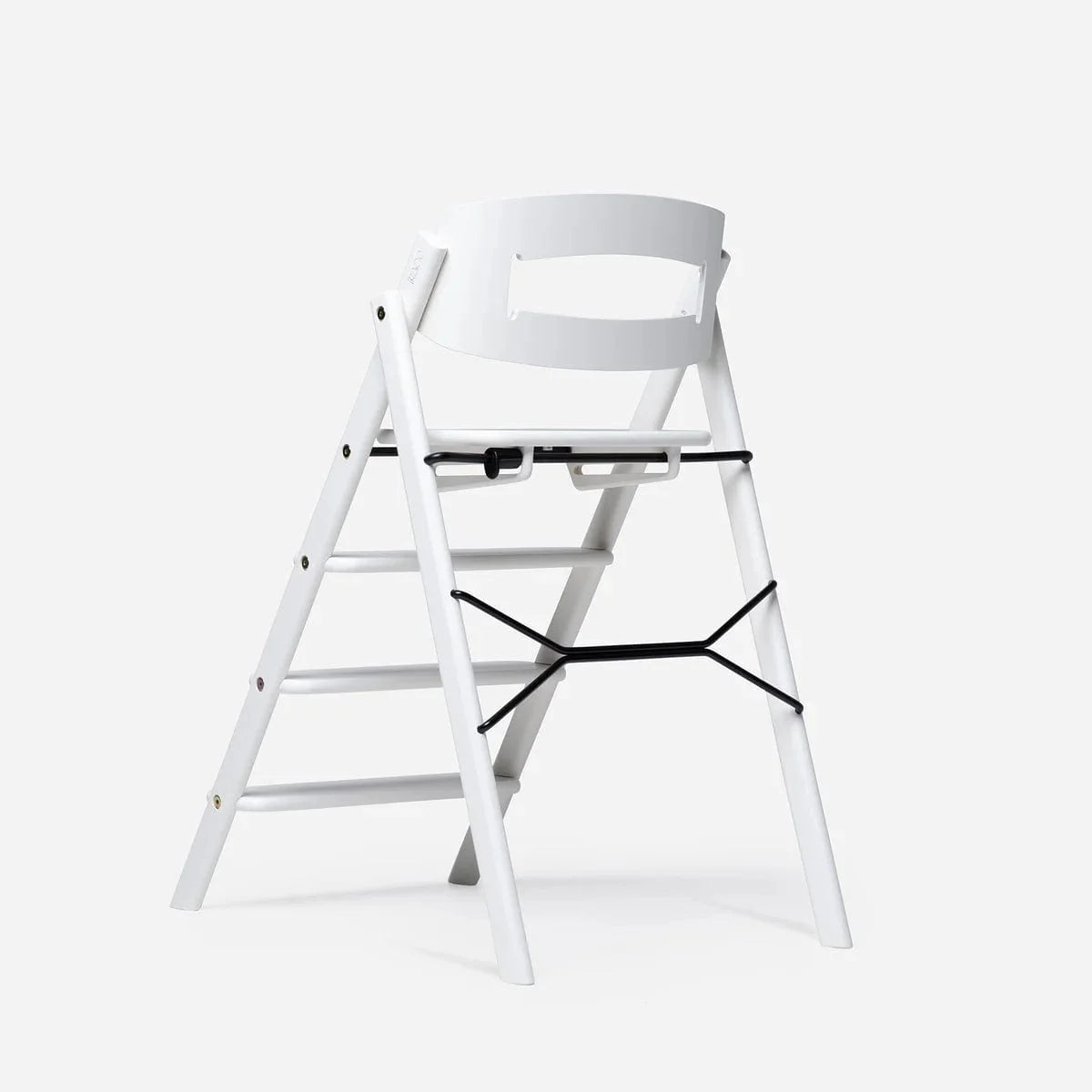 KAOS Klapp newborn seat and highchair bundle in smooth beech white - British product
