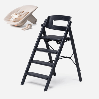 ukbabycentre KAOS Klapp Newborn Bundle Charcoal Black Highchair and Newborn Seat- Buy online at McGrocer