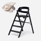 KAOS Klapp newborn highchair bundle, Majestic Oak and Black (British brand)