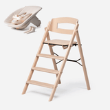 KAOS Klapp newborn bundle highchair in smooth beech - British product