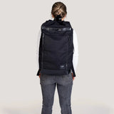 KAOS weekend bag black recycled PET vegan leather - British product