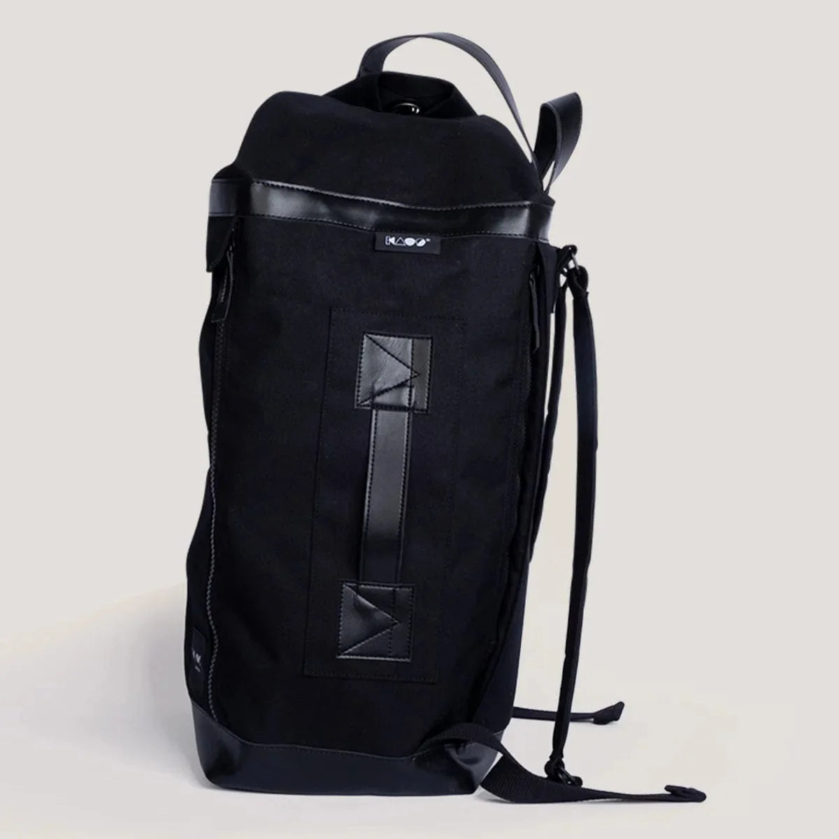 KAOS weekend bag black recycled PET vegan leather - British product