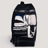 KAOS weekend bag black recycled PET vegan leather - British product