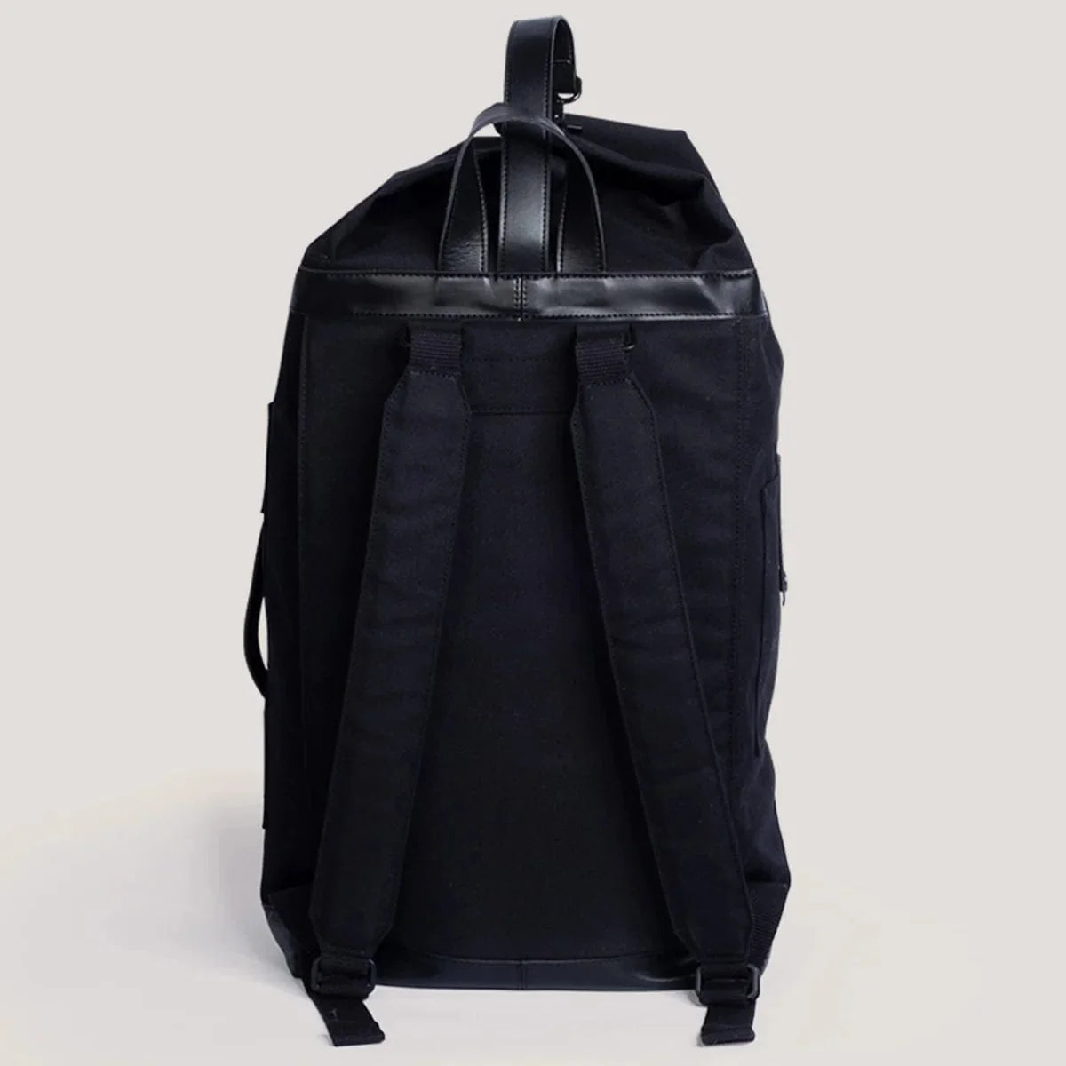 KAOS weekend bag black recycled PET vegan leather - British product