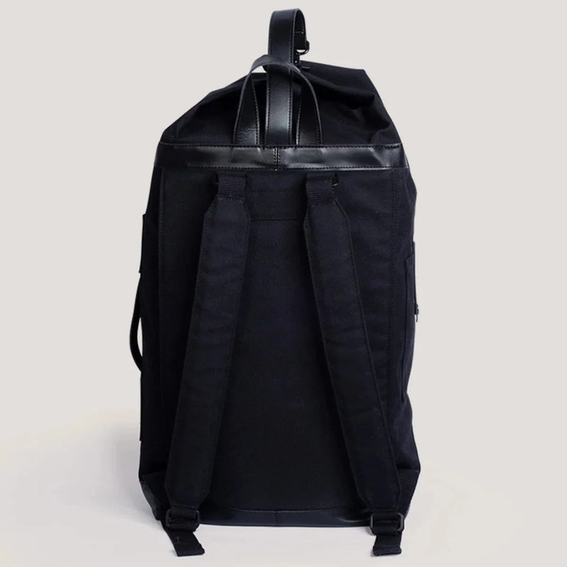 KAOS weekend bag black recycled PET vegan leather - British product