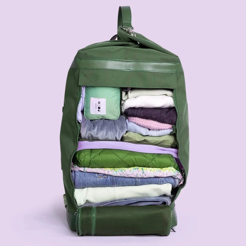 KAOS Ransel weekend bag in green with 40L capacity, UK version