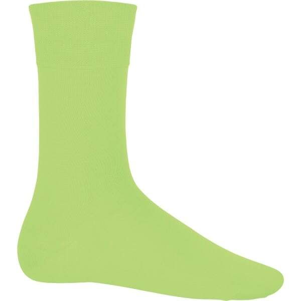 Kariban Cotton City Mens Casual Cotton Rich Socks (7-9UK) Lime / 1EA