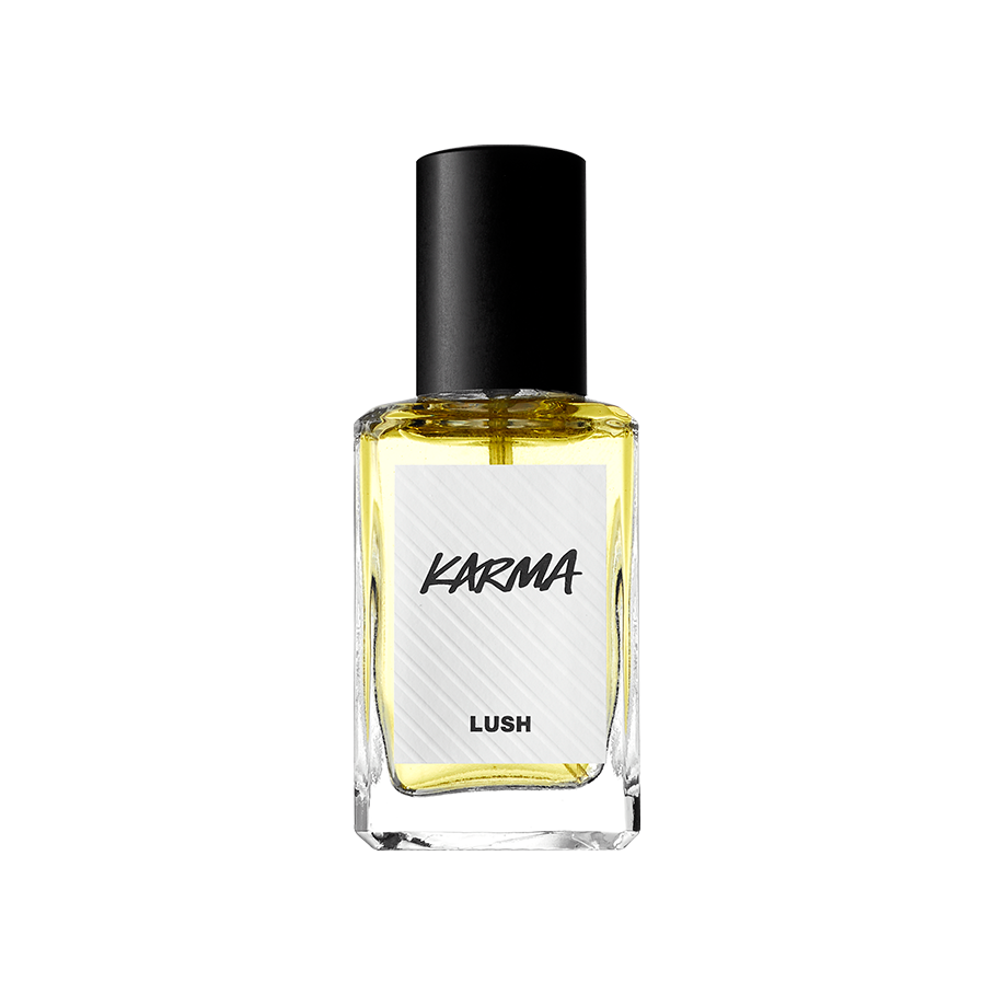 Lush Karma perfume with patchouli oil (British brand)