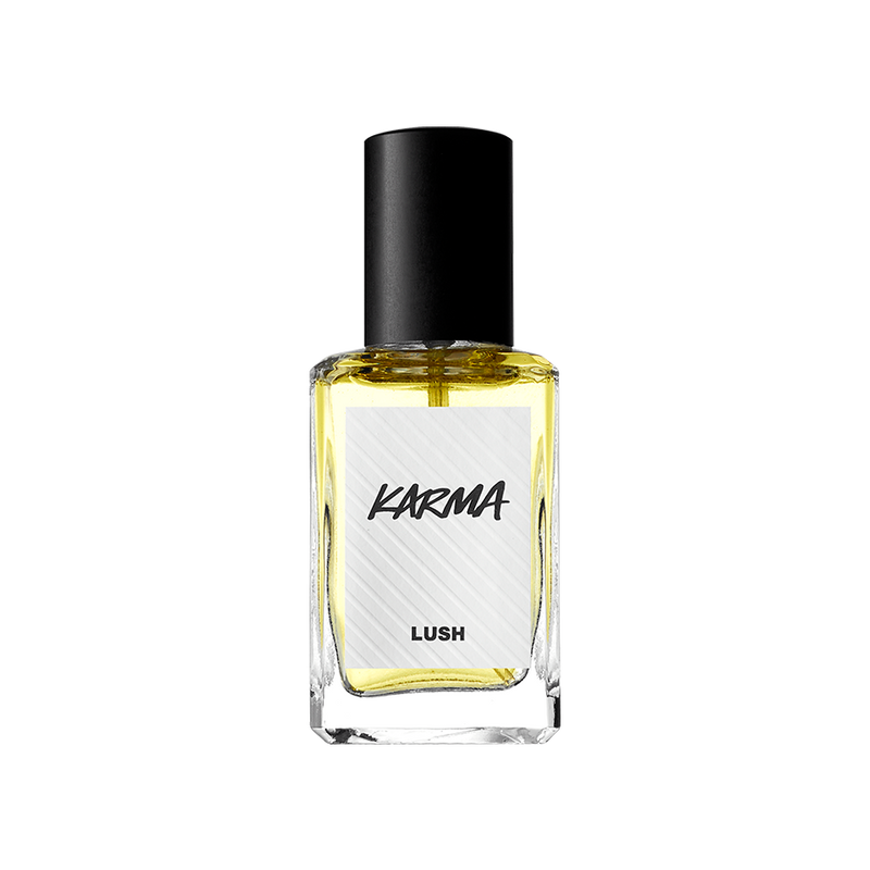 Lush Karma perfume with patchouli oil (British brand)