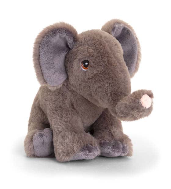 Keeleco elephant soft toy 18cm, imported from the UK