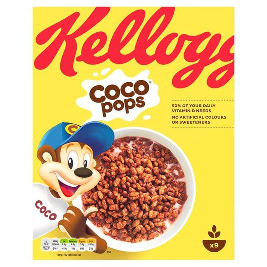 Kellogg's Coco Pops Chocolate Breakfast Cereal   295g