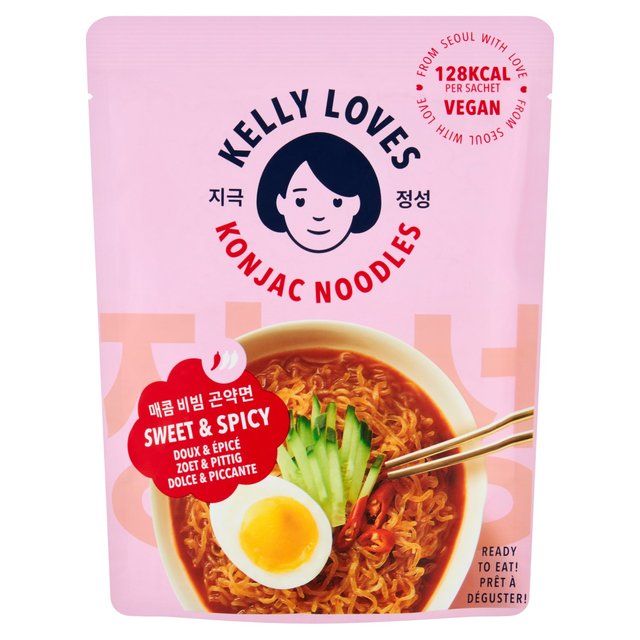 Kelly Loves Konjac Noodles Sweet &amp; חריף 225 גרם
