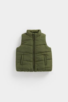 Khaki Quilted Gilet