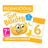 Kiddylicious Banana Soft Biscotti 7+ hónapos