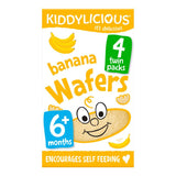 Kiddylicious ostya Banán Baby Snack 6 hónapos + gyűjtőcsomagolás, 4x