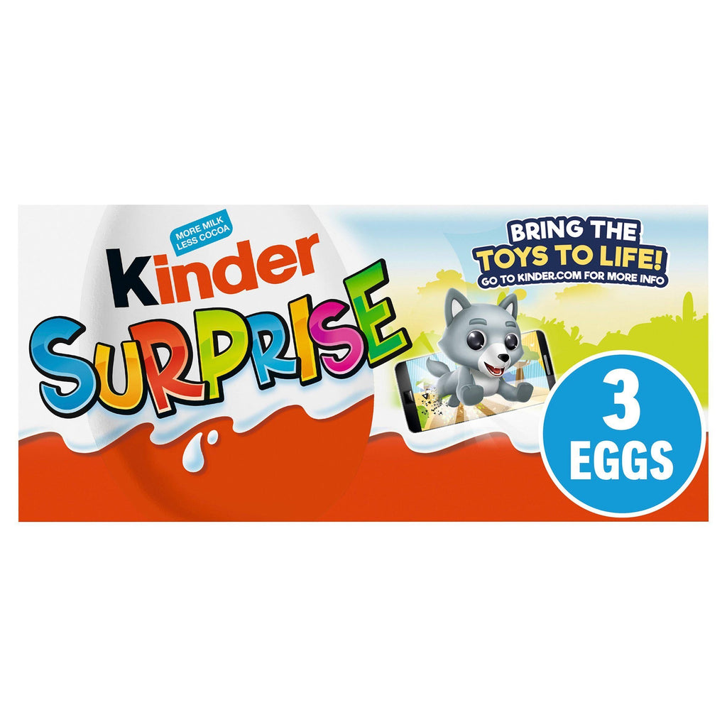 Kinder Surprise Milk Chocolate Eggs Multipack 3x20g