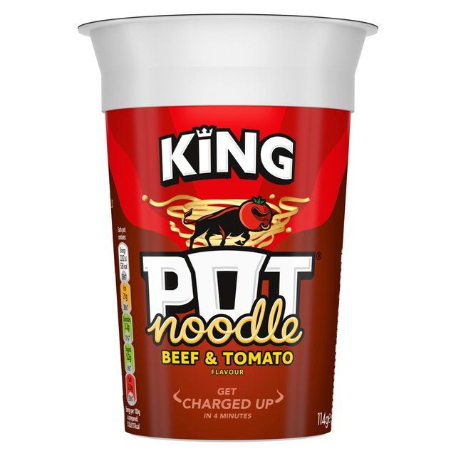 King Pot Noodle Beef &amp;amp; Tomato   114g