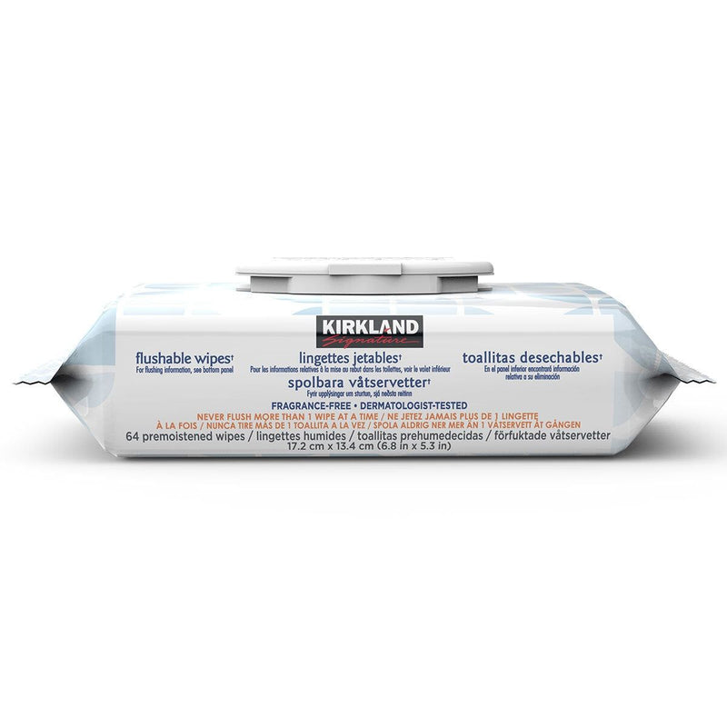 Kirkland Signature Moist Flushable Wipes, 640 Count