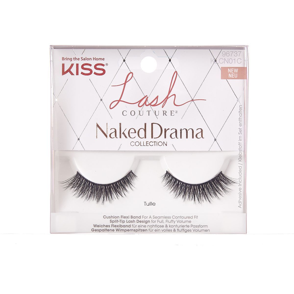 Kiss Lash Couture szempillák meztelen dráma tüll