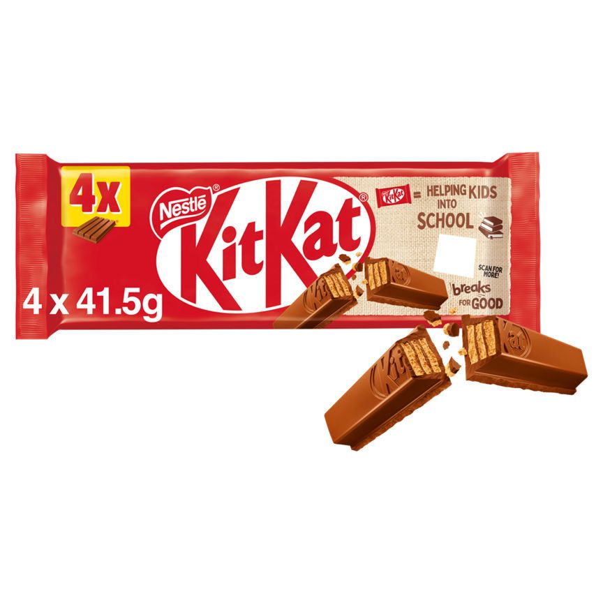 Kit Kat 4 ujjas tejcsokoládészelet, 4 csomag