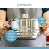 Kitchen Craft Stainless Steel Universal Steamer