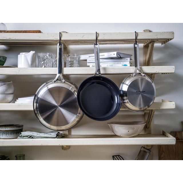 KitchenAid rustfritt stål keramisk non-stick 28cm stekepanne
