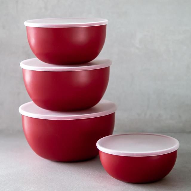 KitchenAid Universal Prep Bowl Sett Rød
