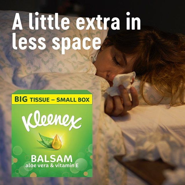 Kleenex Balsam Tissues Extra Large Compact Box   40 per pack