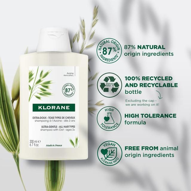 Klorane Softening Shampoo with Oat Milk for the Whole Family   200ml
