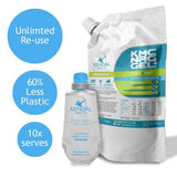 KMC Caffeine Energy Gel Refill + Flask Citrus &amp;amp; Mint Bundle