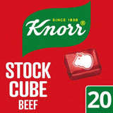 Knorr 20 Beef Stock Cubes   20 x 10g