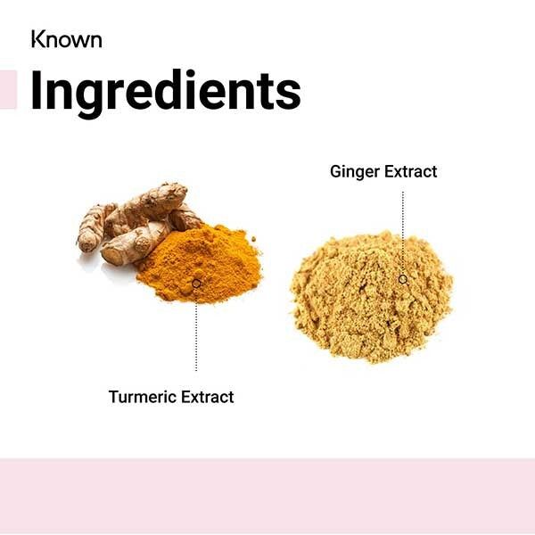 Known Turmeric &amp;amp; Ginger Peach Vegan Gummy Supplements x 60