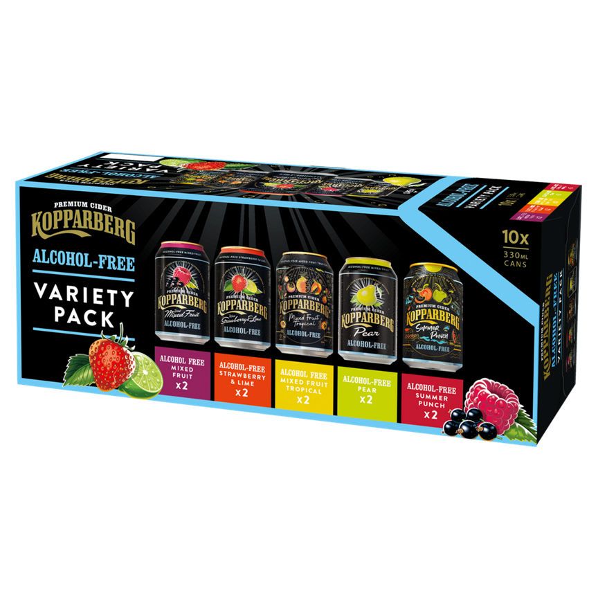 Kopparberg Alcohol-free Variety Pack 10 x 330ml