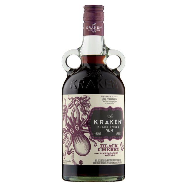 Kraken Black Cherry &amp; Madagascan Vanilje Svart Krydret Rum 70cl