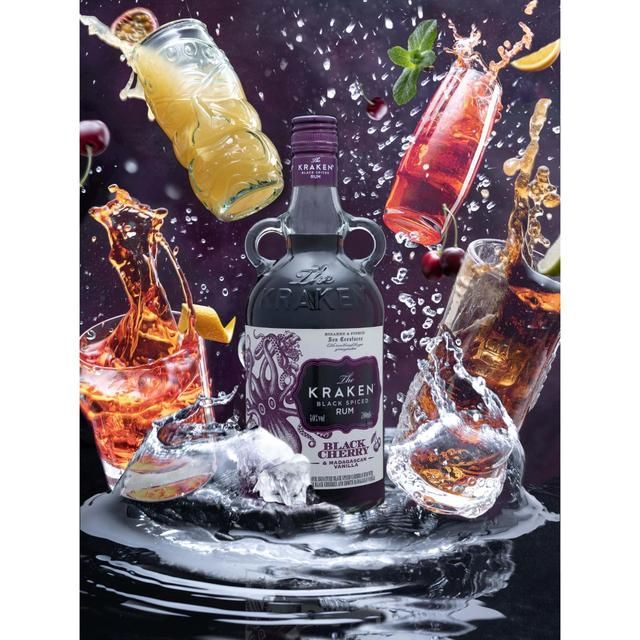 Kraken Black Cherry &amp; Madagascan Vanilje Svart Krydret Rum 70cl