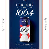 Kronenbourg 1664 Lager Beer Cans   4 x 440ml