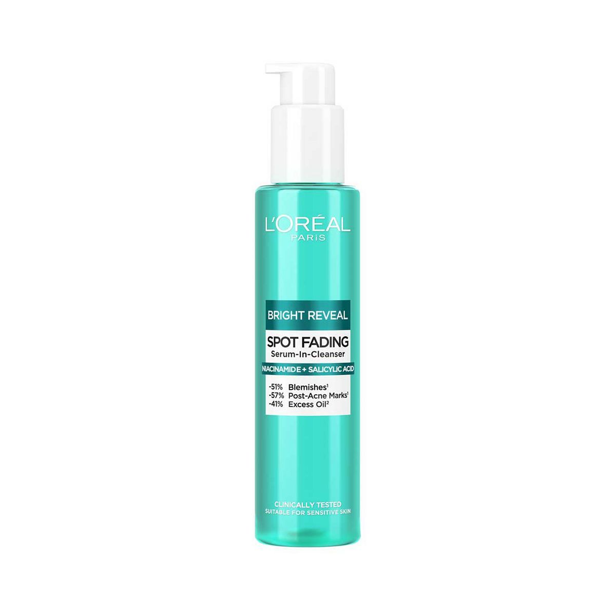 L'Or&amp;eacute;al Paris Bright Reveal Spot Fading Serum-In-Cleanser Niacinamide and Salicylic Acid 150ml